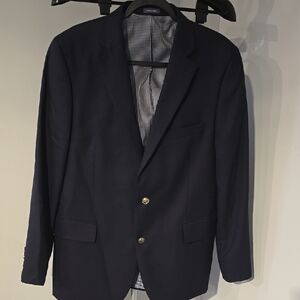 Stafford Navy Blue Executive Wool Blazer Sport 42 R
